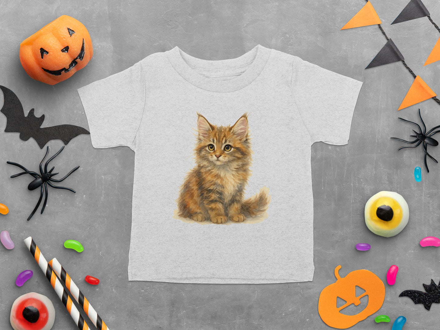 Adorable Kitten Halloween Toddler Shirt Product