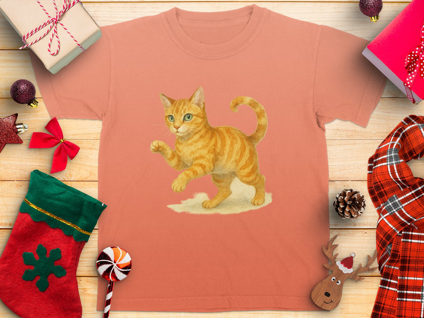 Cute Cat Design Short Sleeve Casual T-shirt product