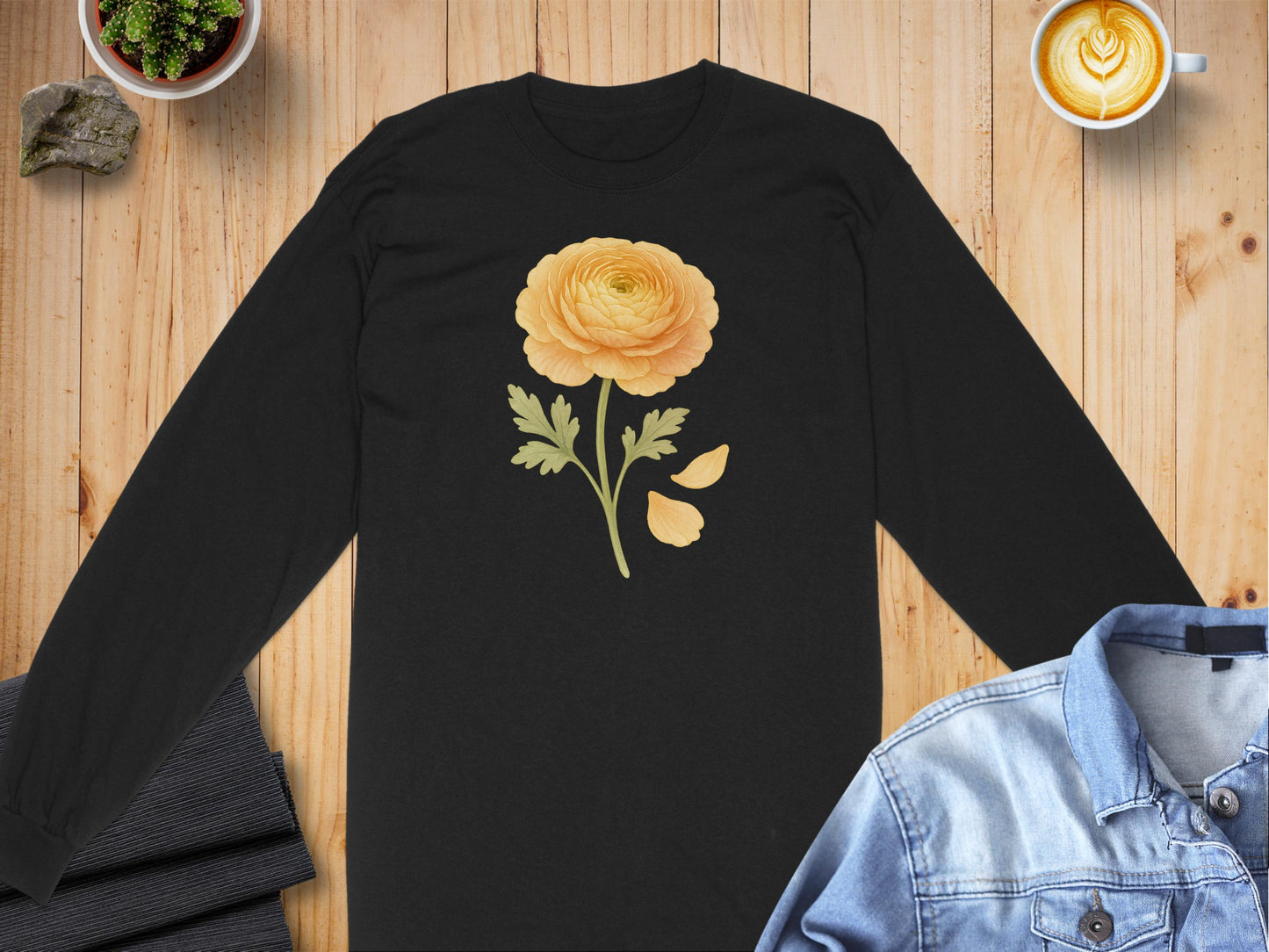 Stylish Graphic Black Long Sleeve Shirt product