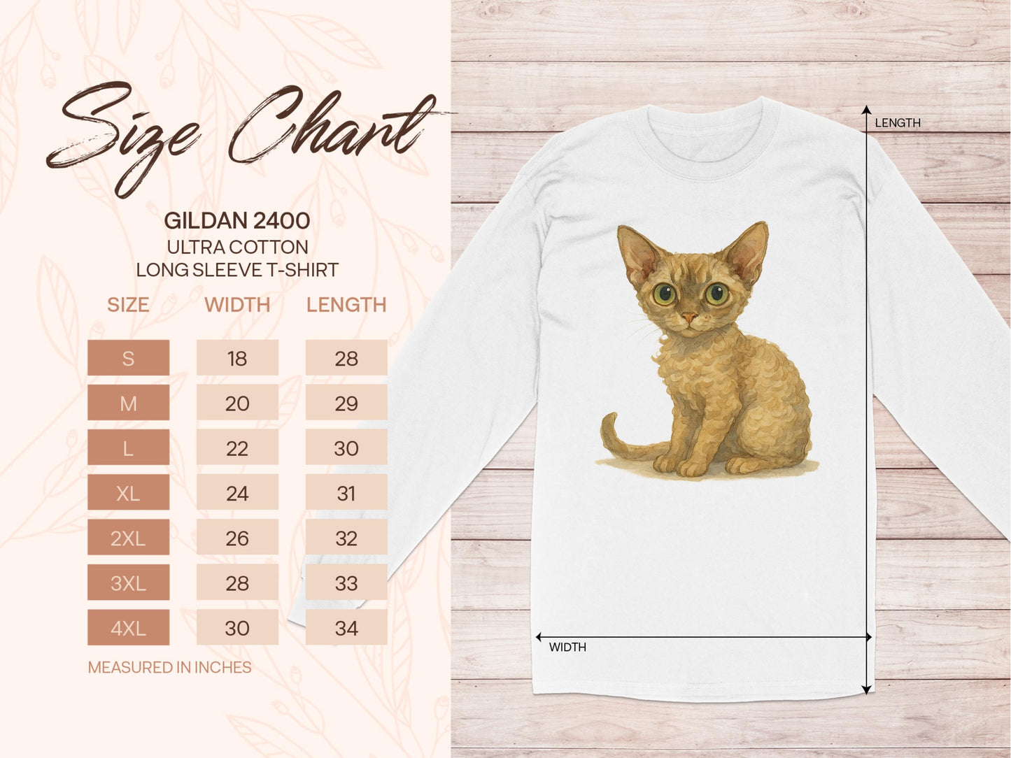 Cute Kitten Design Long Sleeve T-Shirt product type