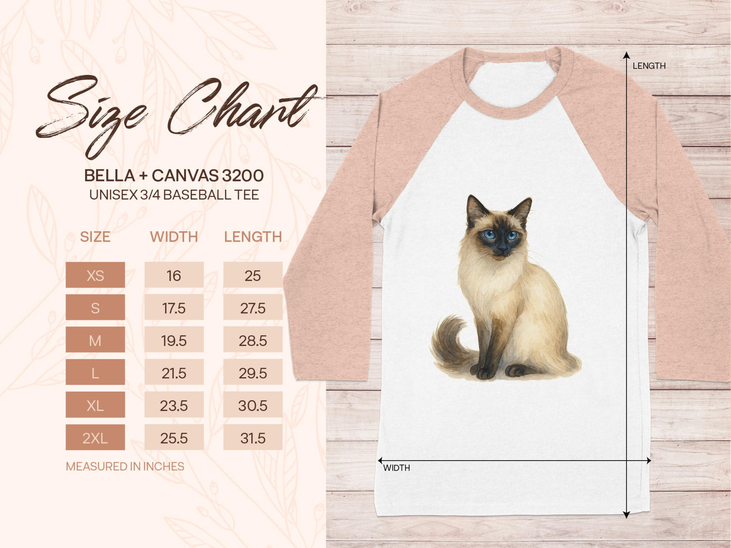 Bella + Canvas 3200 Unisex 3/4 Baseball Tee product