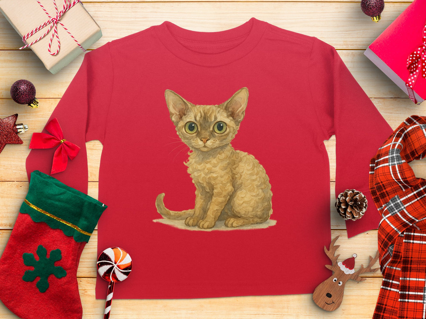 Cute Cat Design Long Sleeve Shirt product type