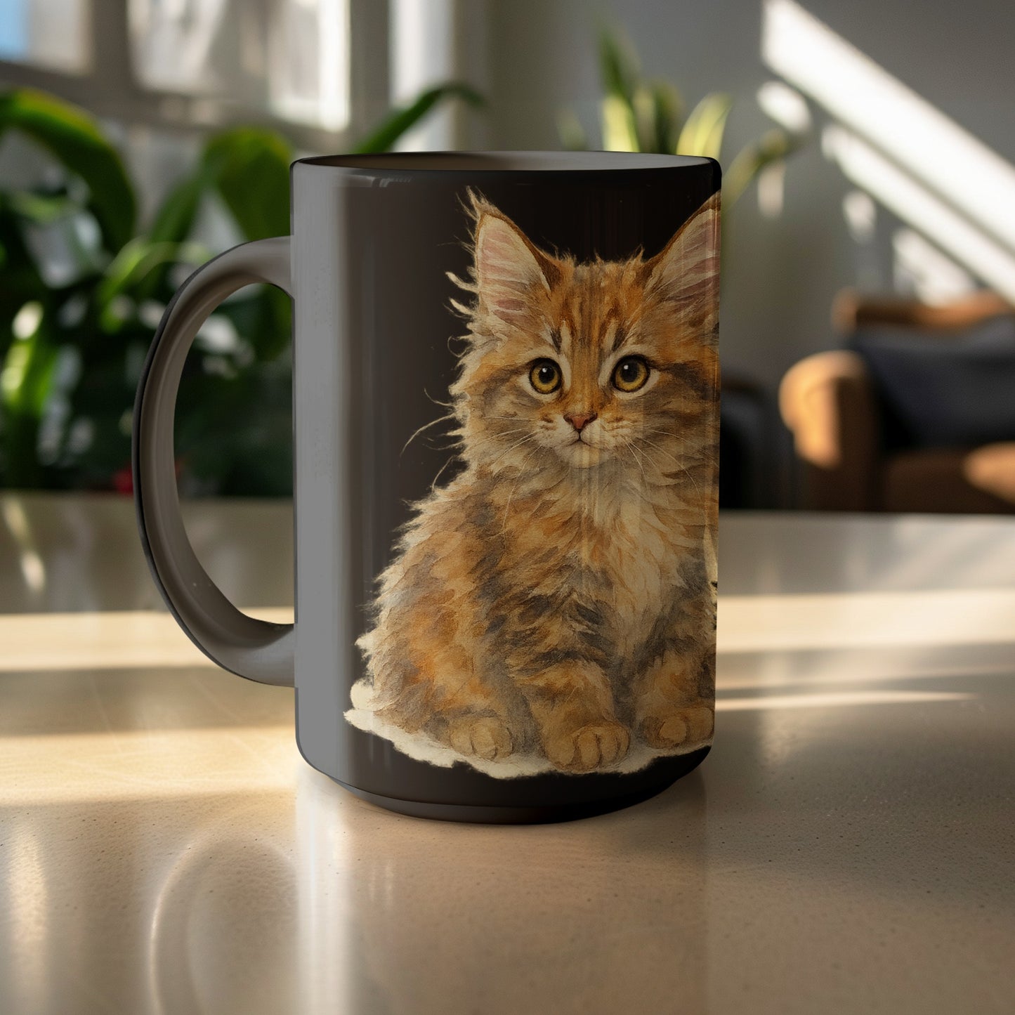 Cute Fluffy Kitten Printed Mug Perfect Gift product