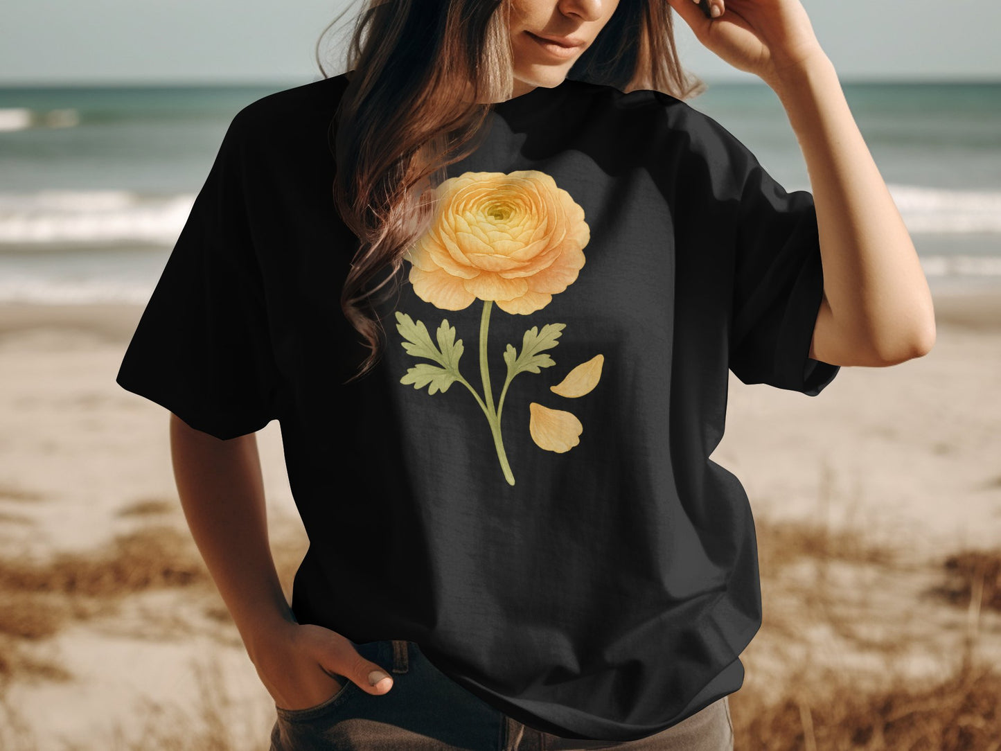 Beautiful Floral Print Casual Wear T-Shirt product
