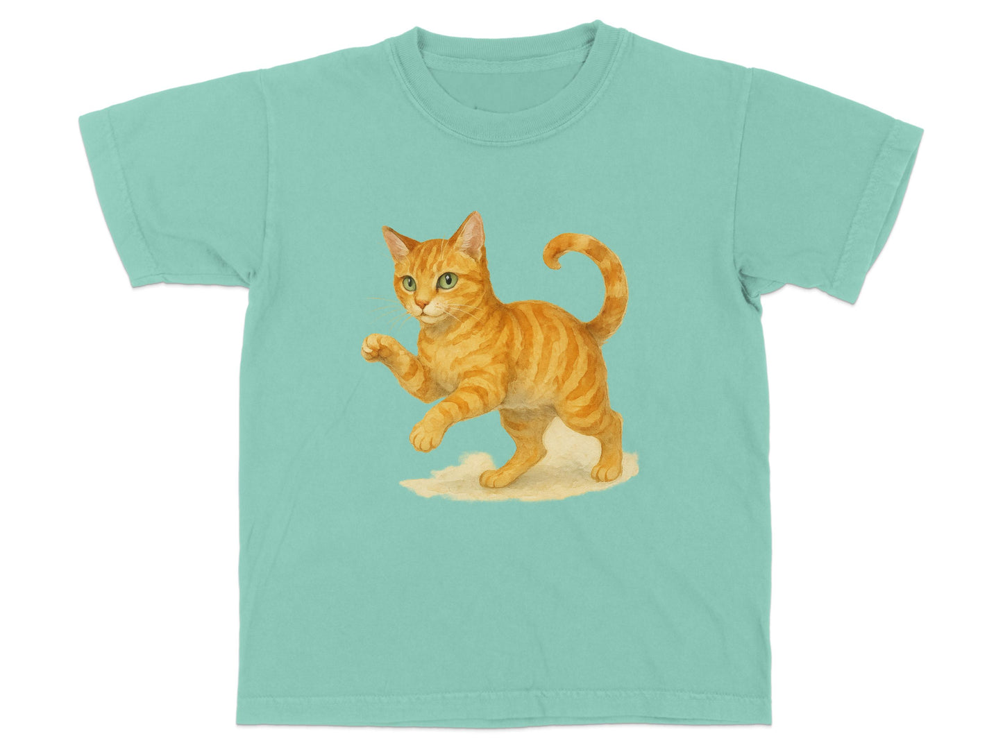 Adorable Orange Cat Graphic Design T-Shirt product type