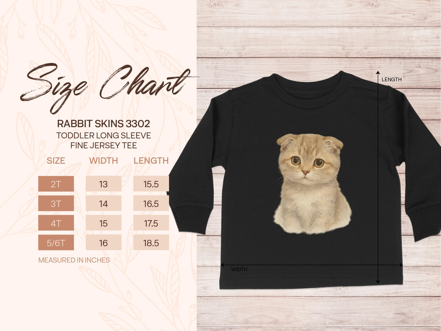 Adorable Kitten Graphic Toddler Long Sleeve Shirt product type
