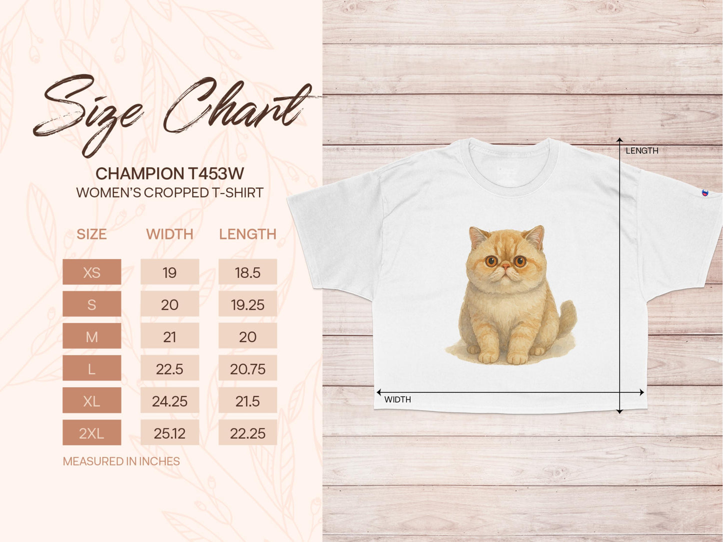 Cute Orange Cat Design Women's Cropped T-Shirt product