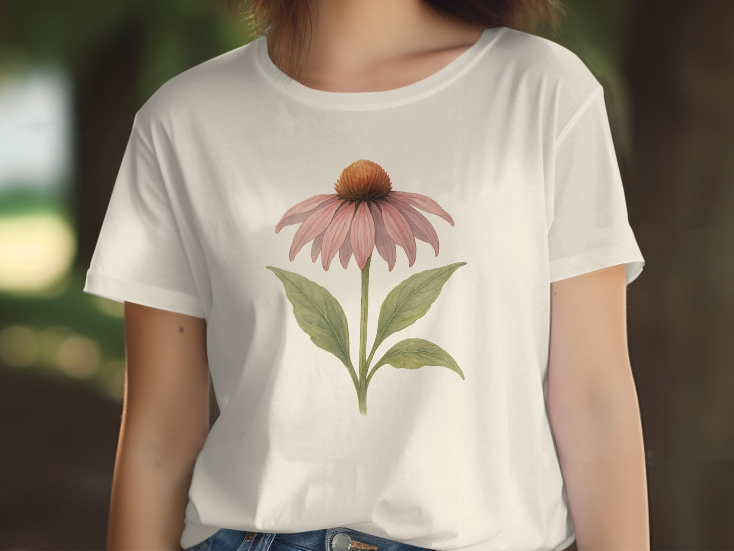 Beautiful Echinacea Flower Graphic T-Shirt product