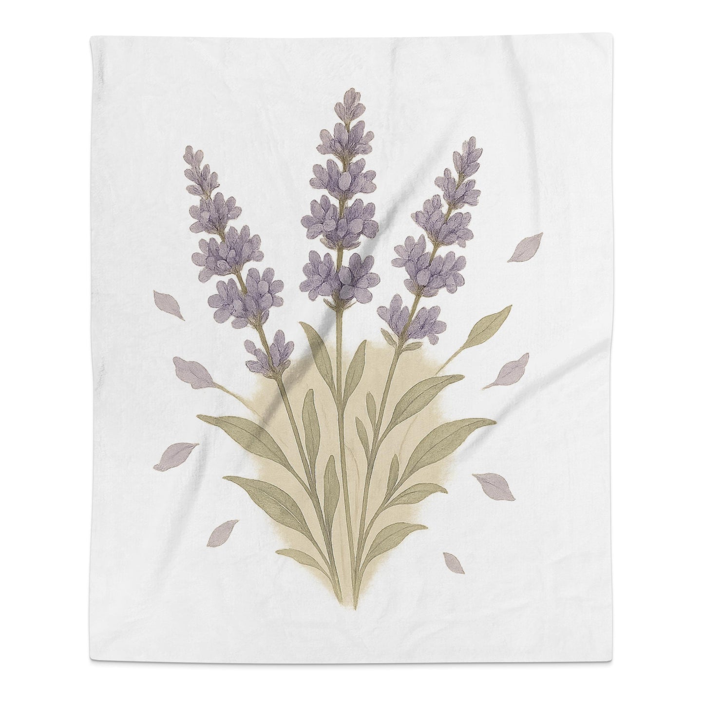 Floral Lavender Bouquet Design Decorative Throw product