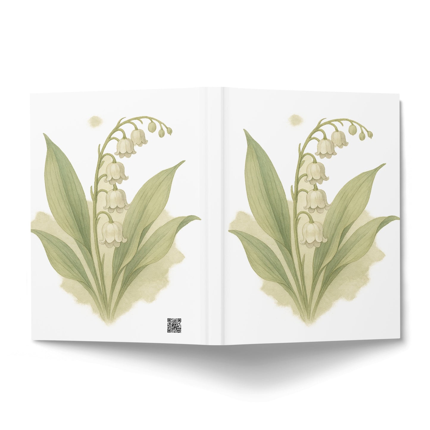 Lily of the Valley Design Hardcover Journal product type