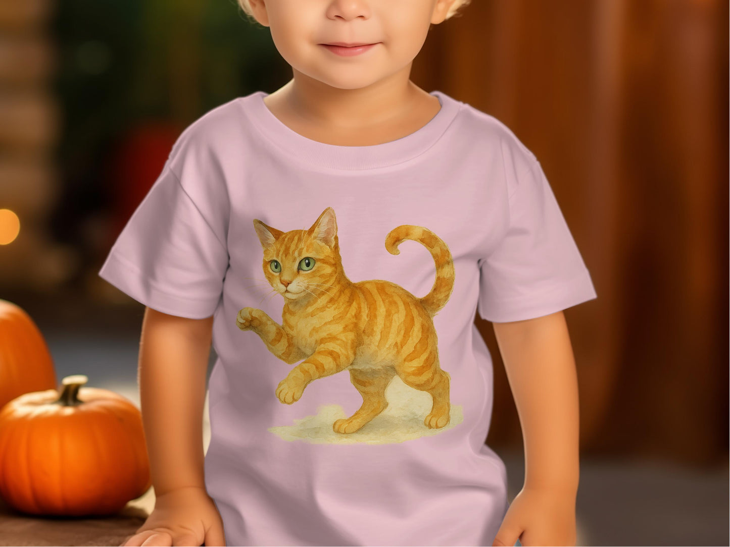Adorable Toddler Shirt with Cute Cat Print design product type