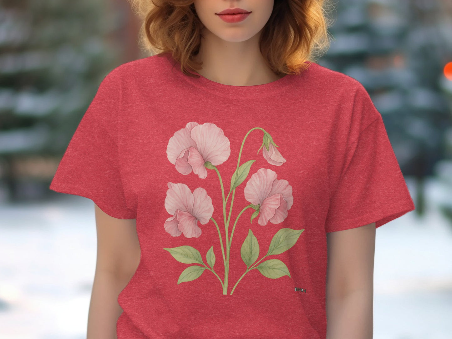 Beautiful Pink Flower Design Women's T-Shirt product type