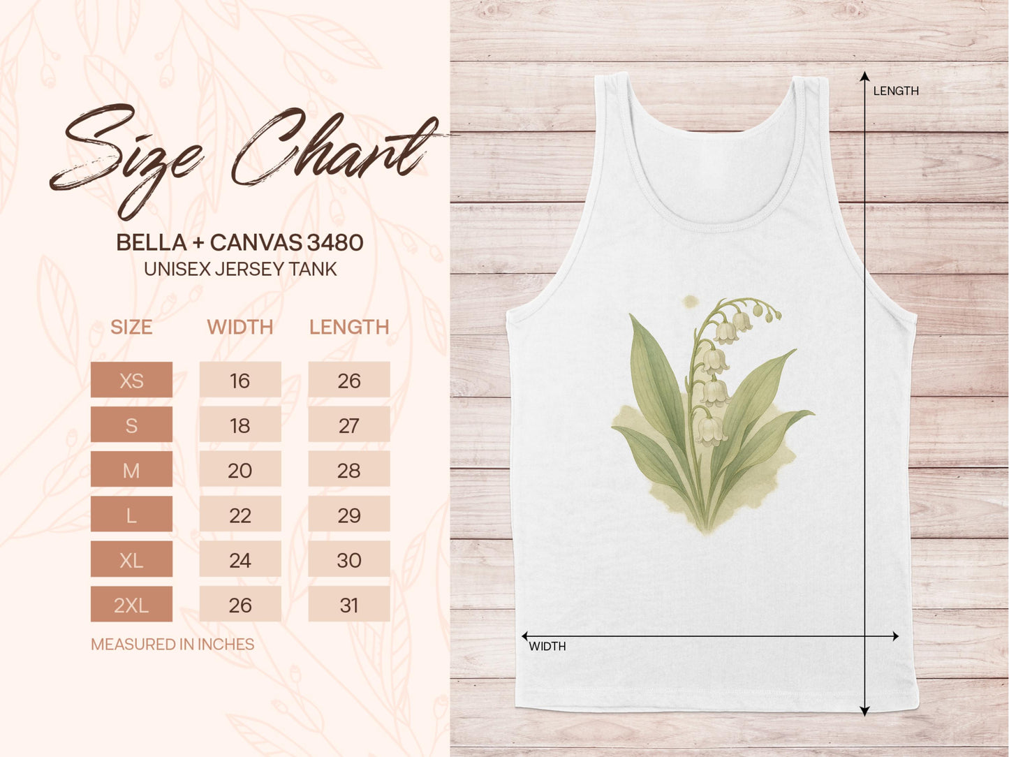 Beautiful Lily of the Valley Unisex Jersey Tank product