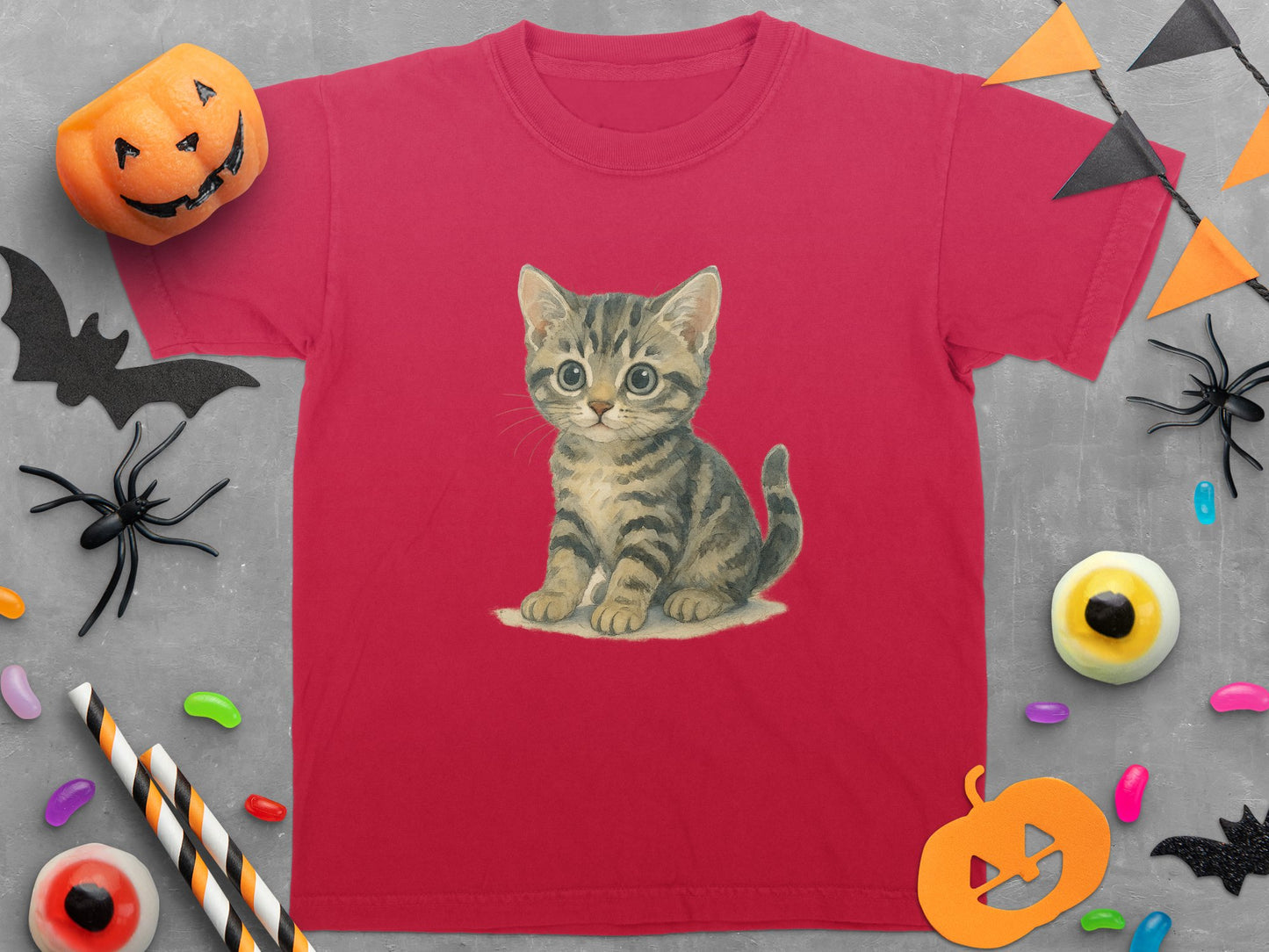 Cute Kitten Graphic Design Kids T-Shirt product type