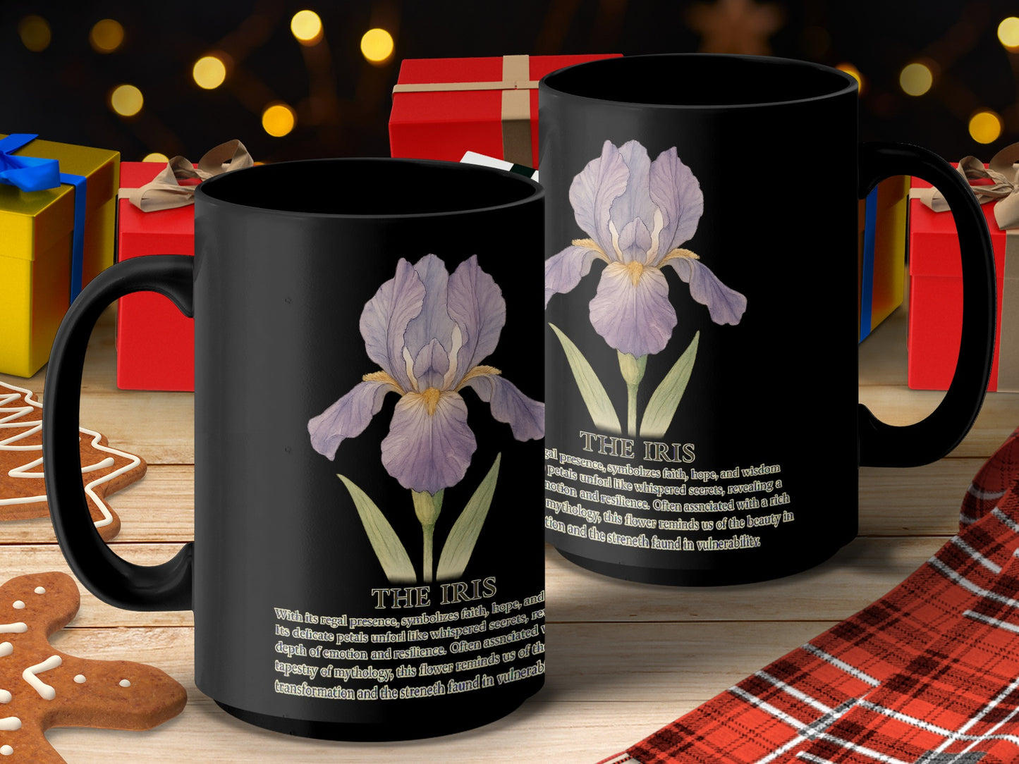 Elegant Nature Inspired The Iris Art Print Coffee Mug Product