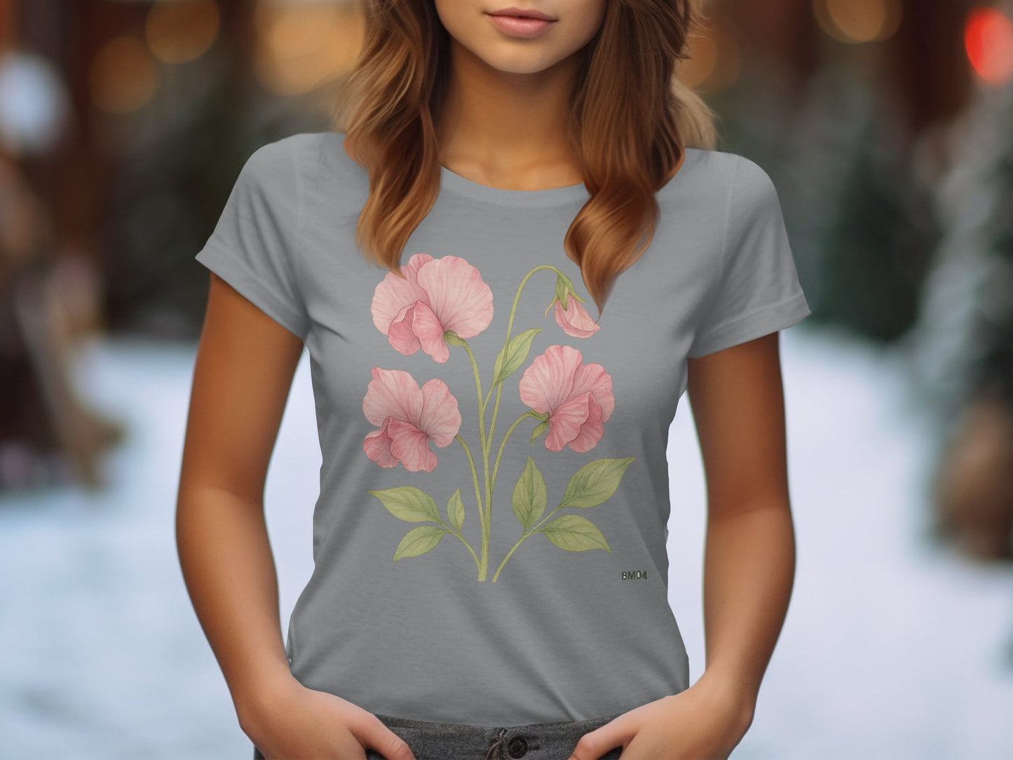 Beautiful Pink Blossom T-Shirt Floral Design product type