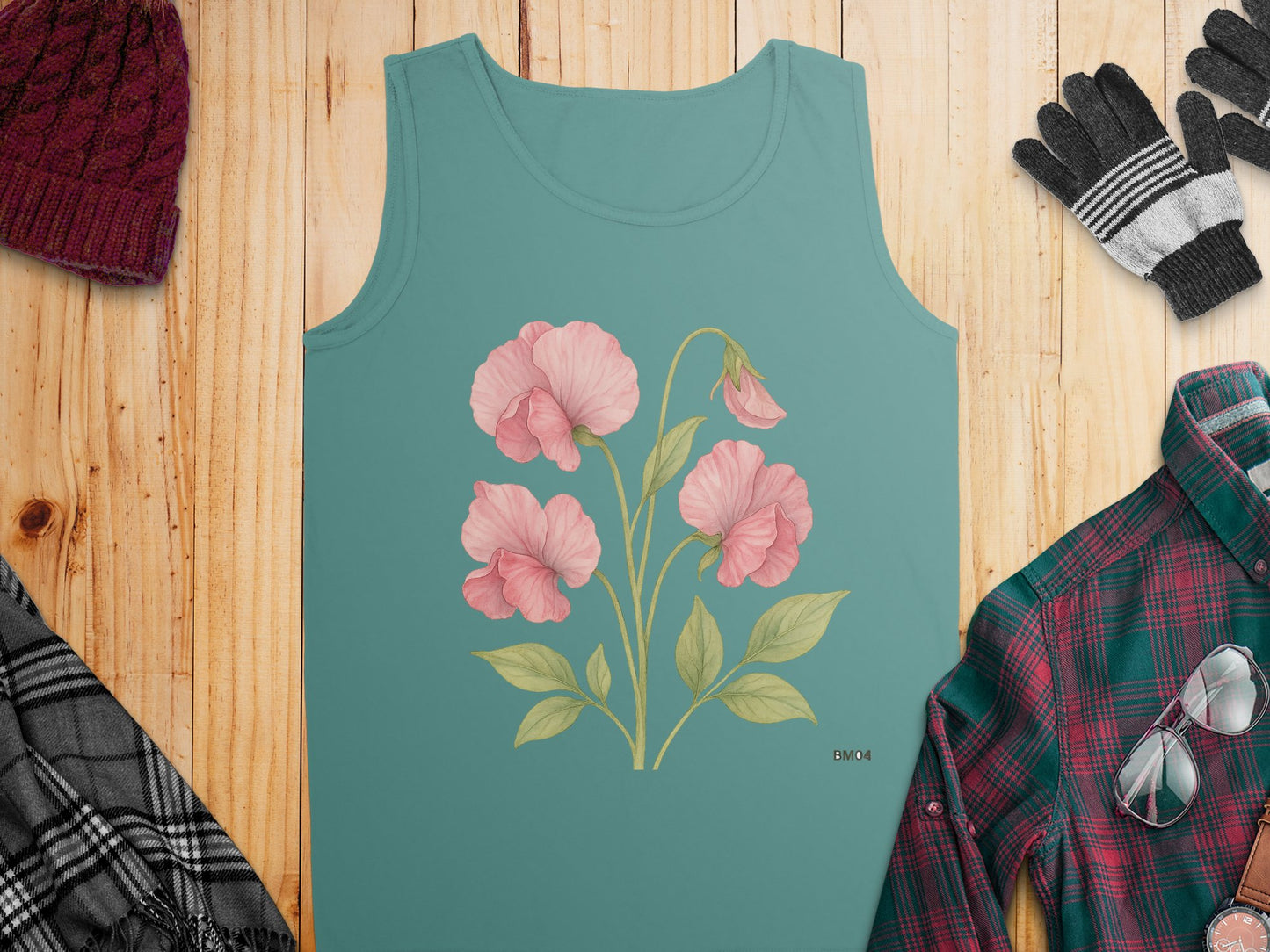Floral Design Tank Top Perfect Summer Wear product type