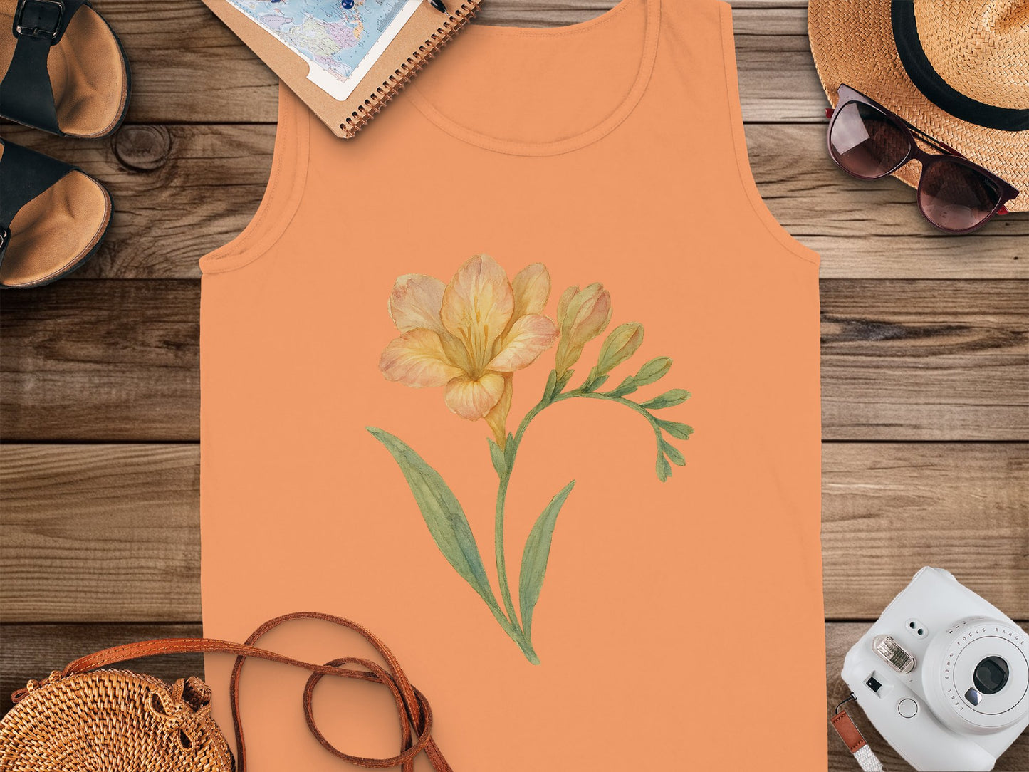 Floral Design Summer Casual Women's Tank Top product type