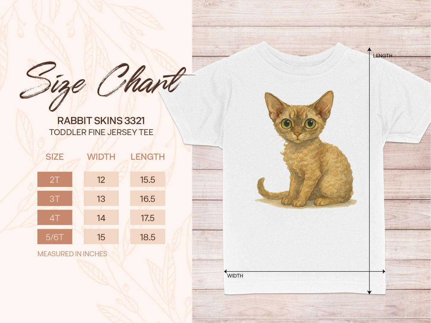 Cute Kitten Graphic Toddler Fine Jersey Tee product type