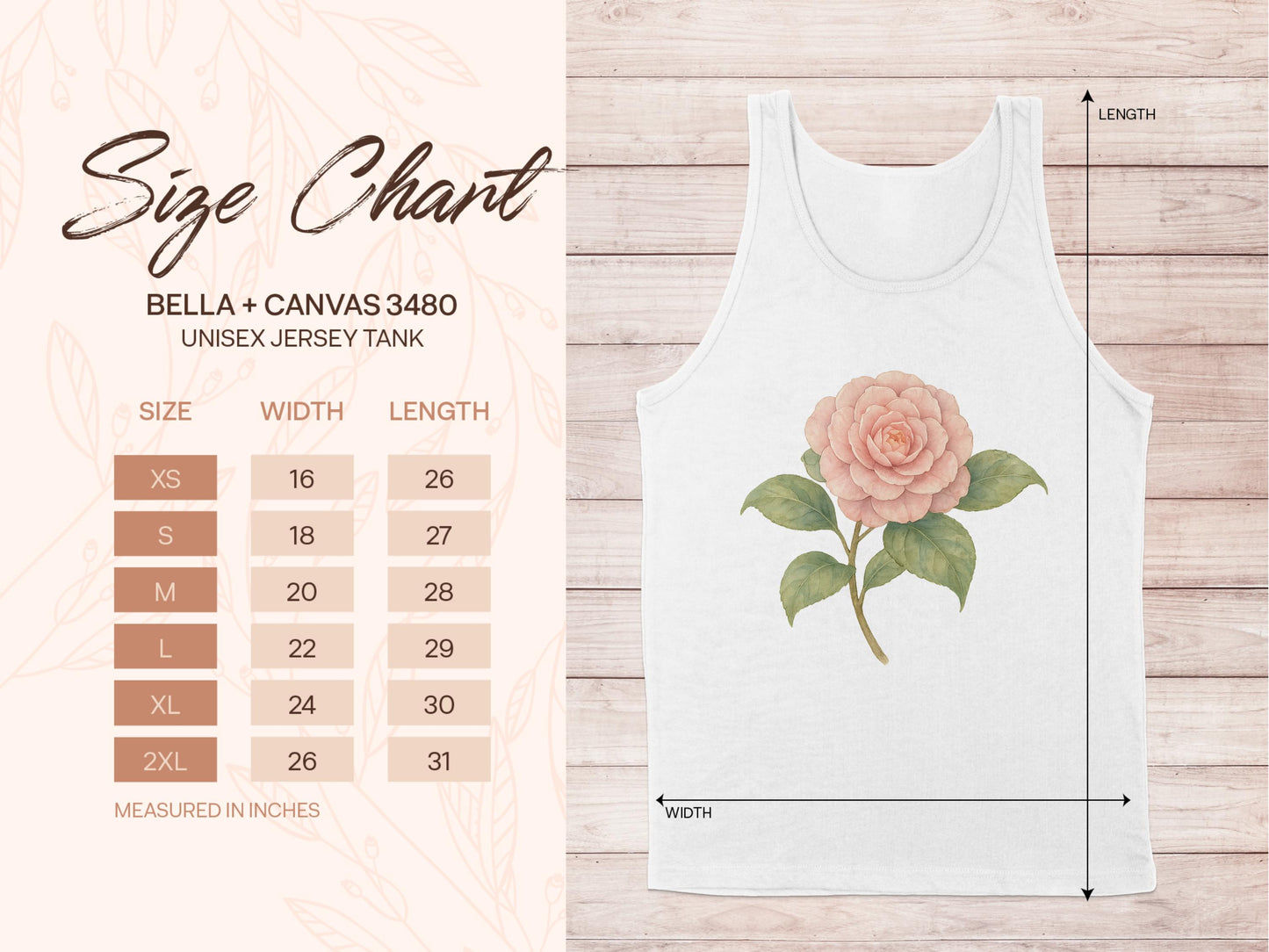 Floral Design Unisex Jersey Tank Top product type