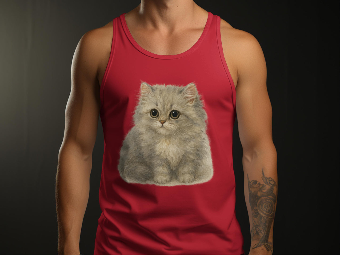 Adorable Kitten Graphic Printed Tank Top product