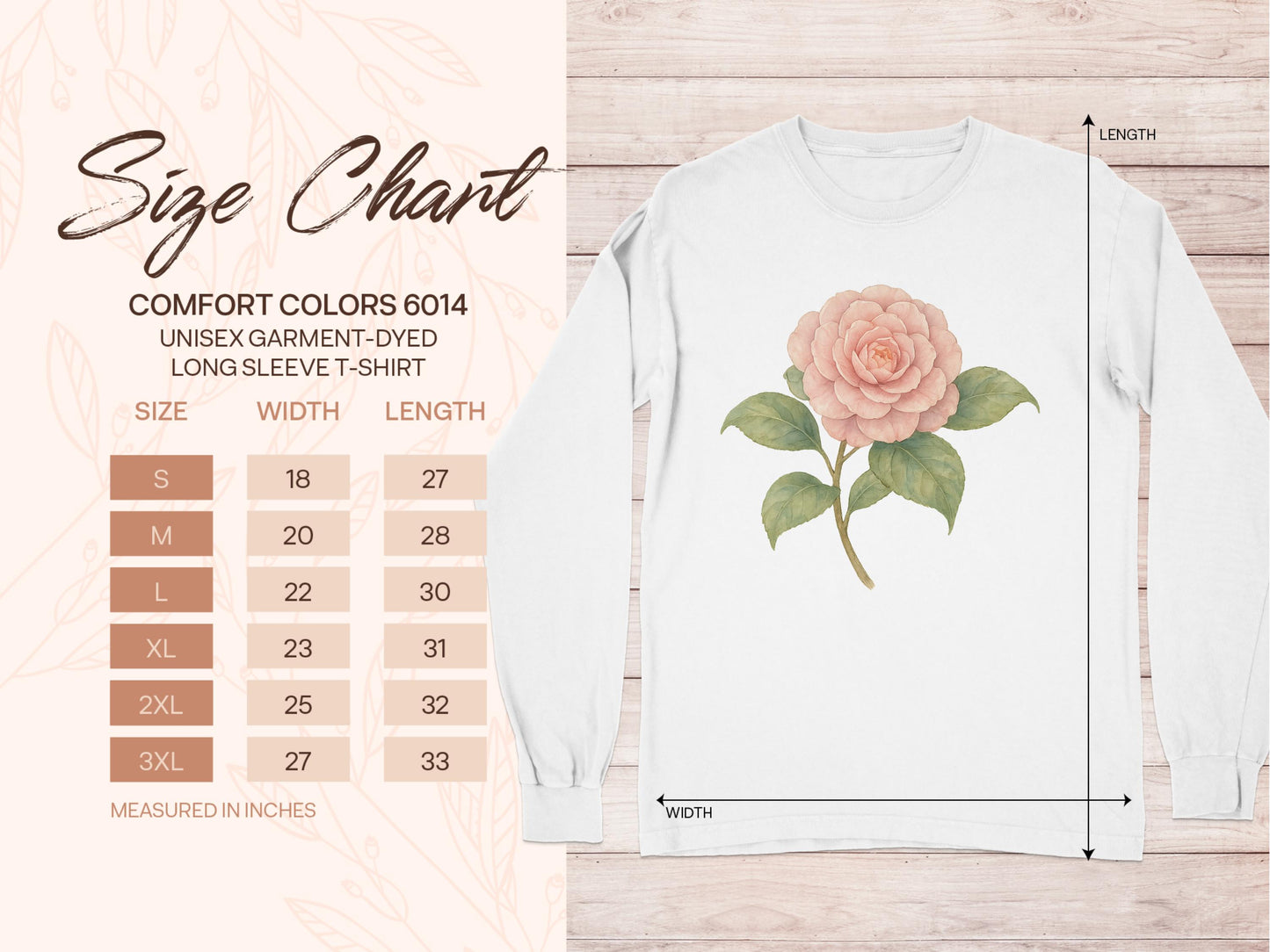 Elegant Bloom Printed Long Sleeve T-Shirt product type