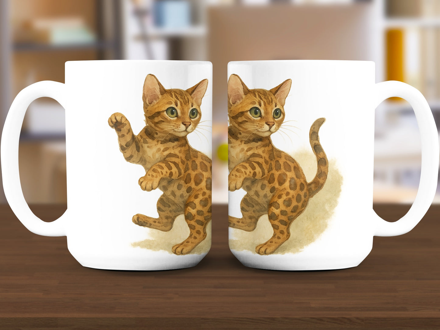 Adorable Playful Cheetah Cub Print Coffee Mug product