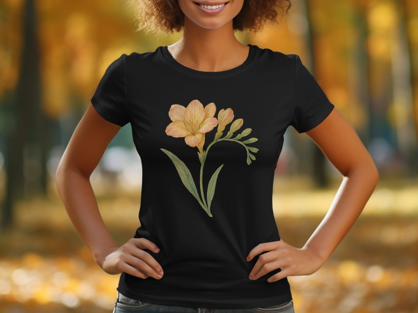 Floral Design with Yellow Petals T-Shirt product