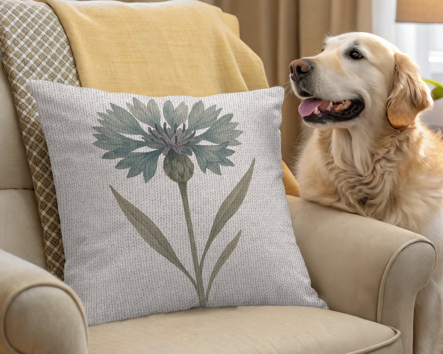 Floral Artwork Decorative Throw Pillow product type