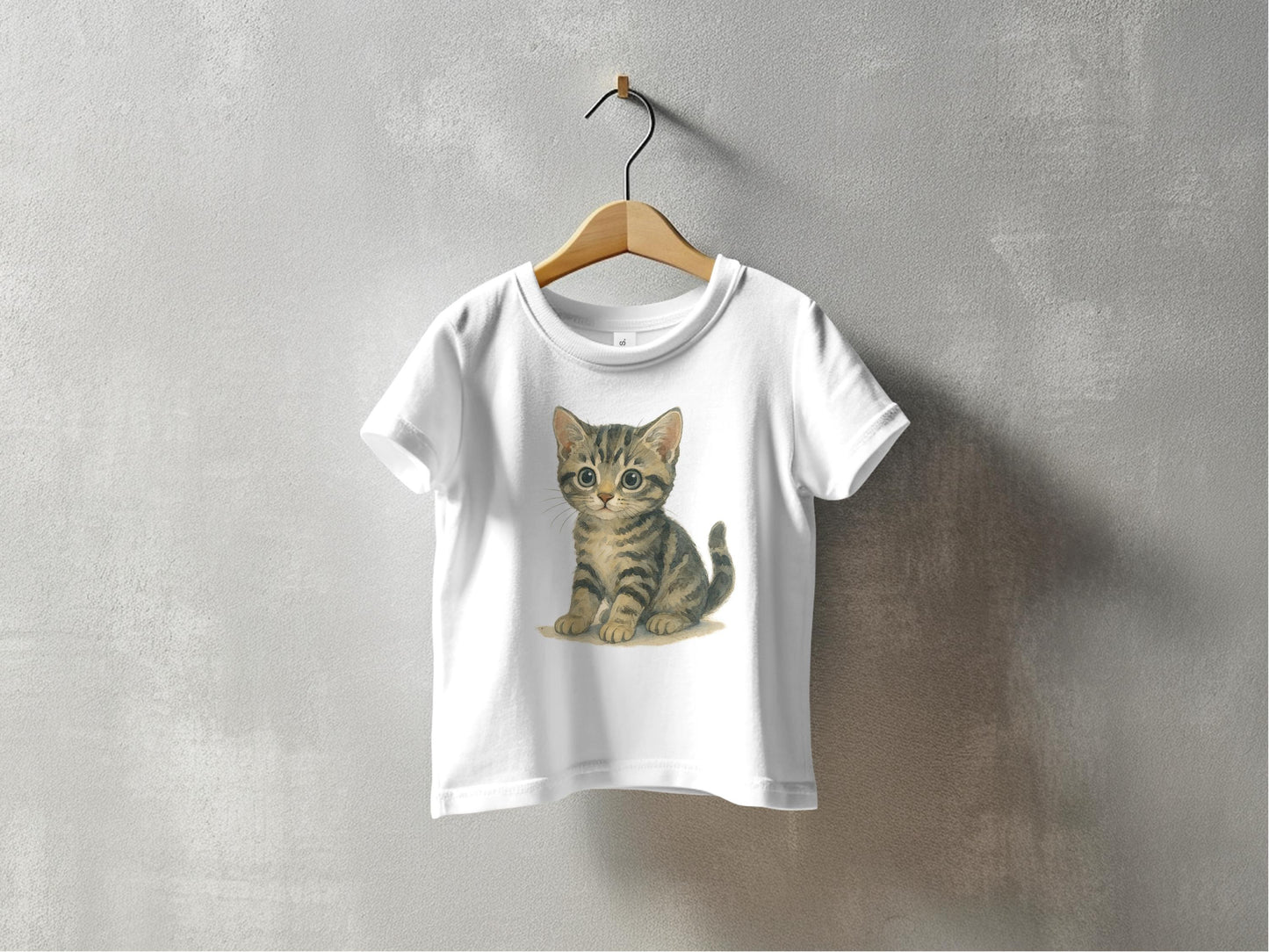 Adorable Kitten Print Short Sleeve T-Shirt product type