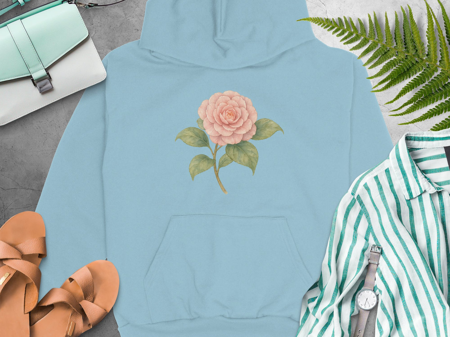 Cozy Hoodie with Elegant Floral Design product