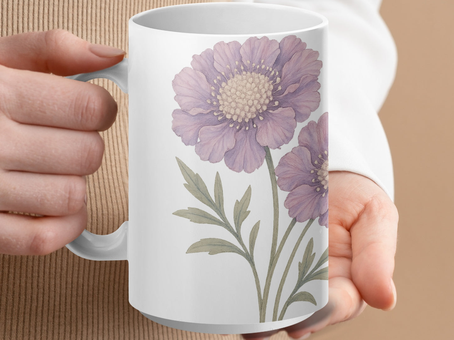 Beautiful Purple Flower Artistic Mug product