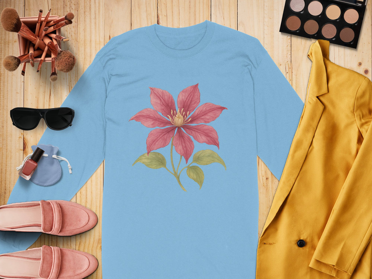 Floral Design Long Sleeve Top product type