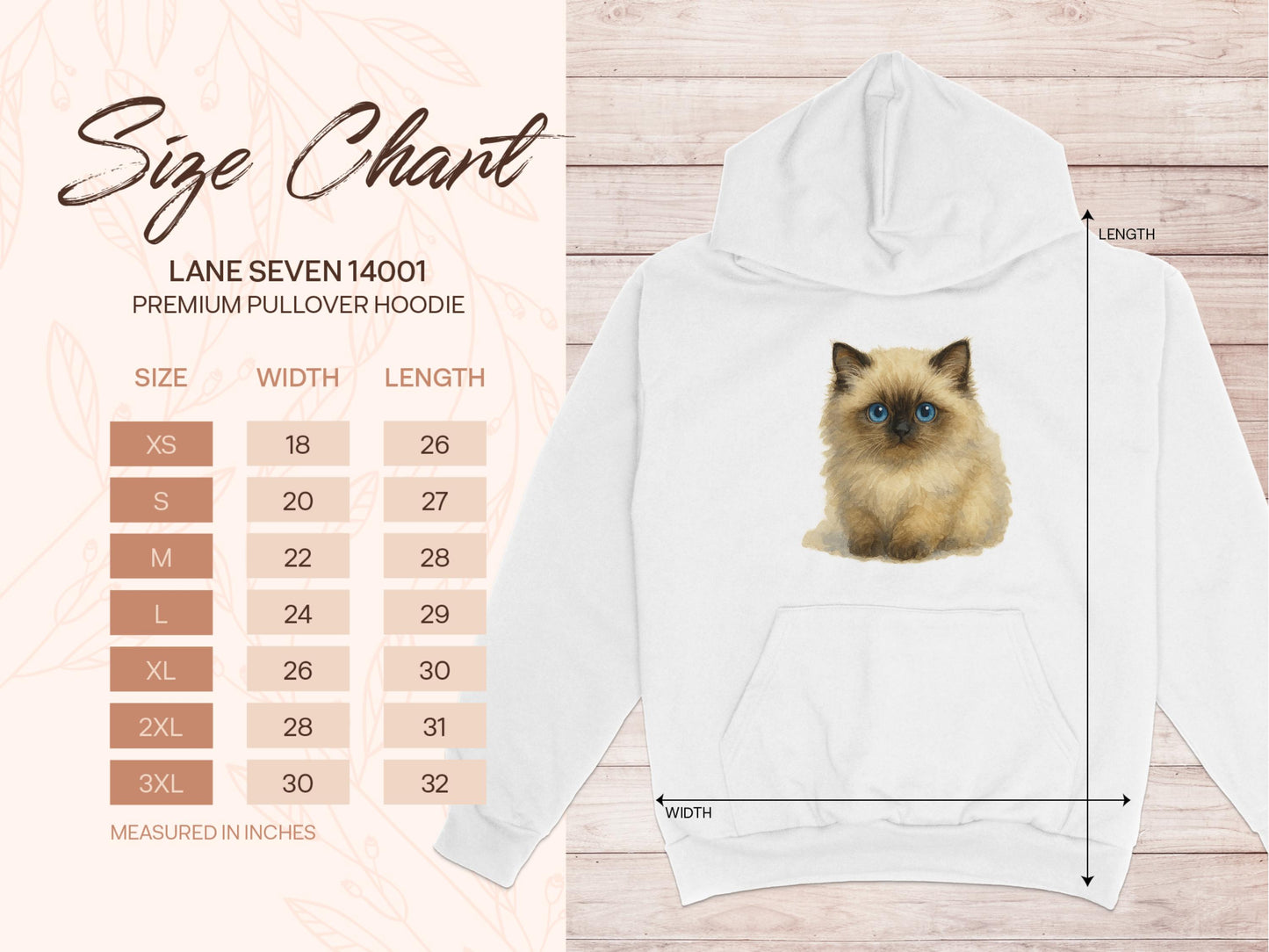 Adorable Fluffy Cat Premium Pullover Hoodie product