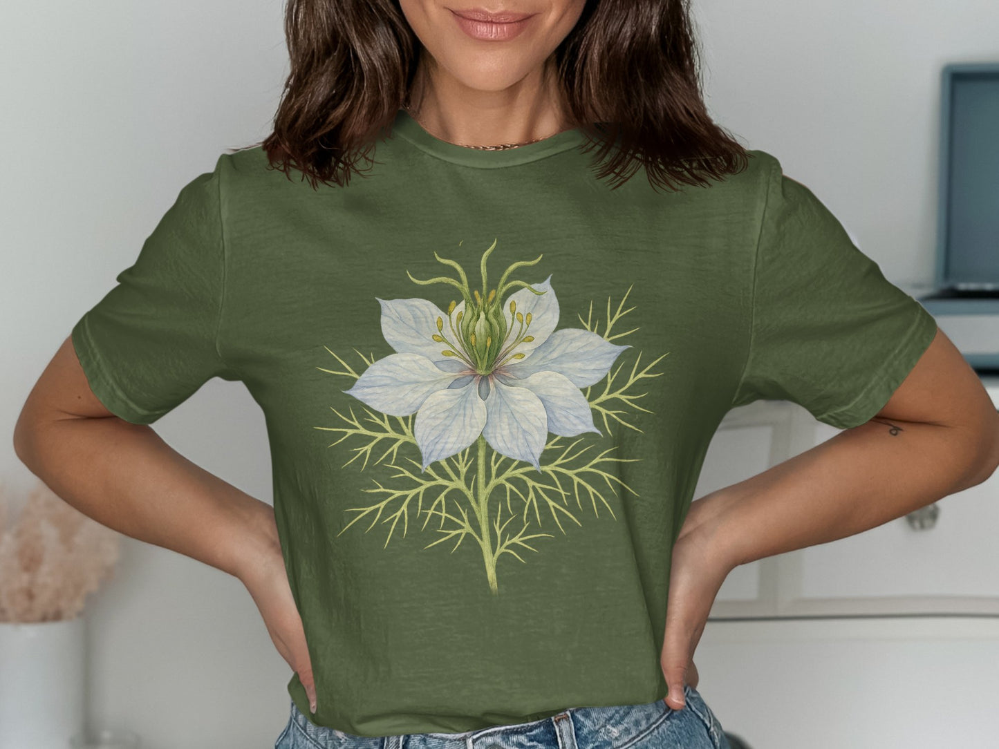 Floral Graphic T Shirt Casual Women Top Cute Product