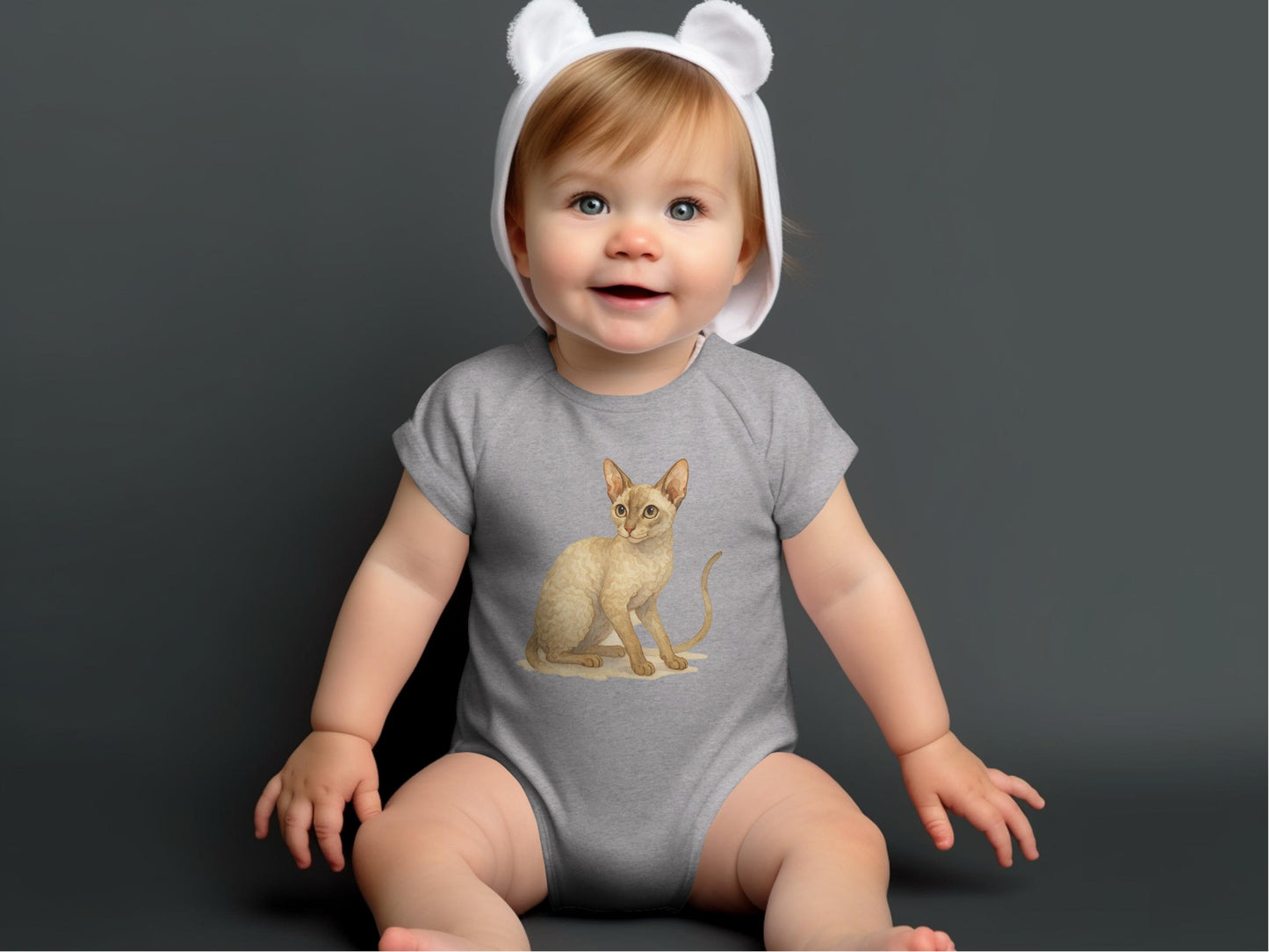 Adorable Baby Onesie Featuring Cute Kitten Product