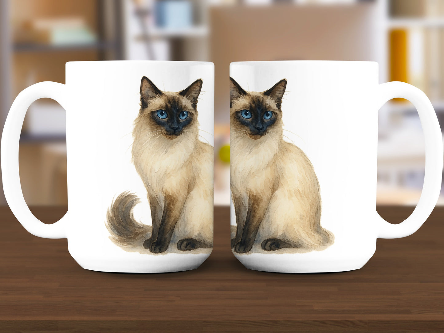 Siamese Cat Art Mug Perfect for Cat Lovers Product