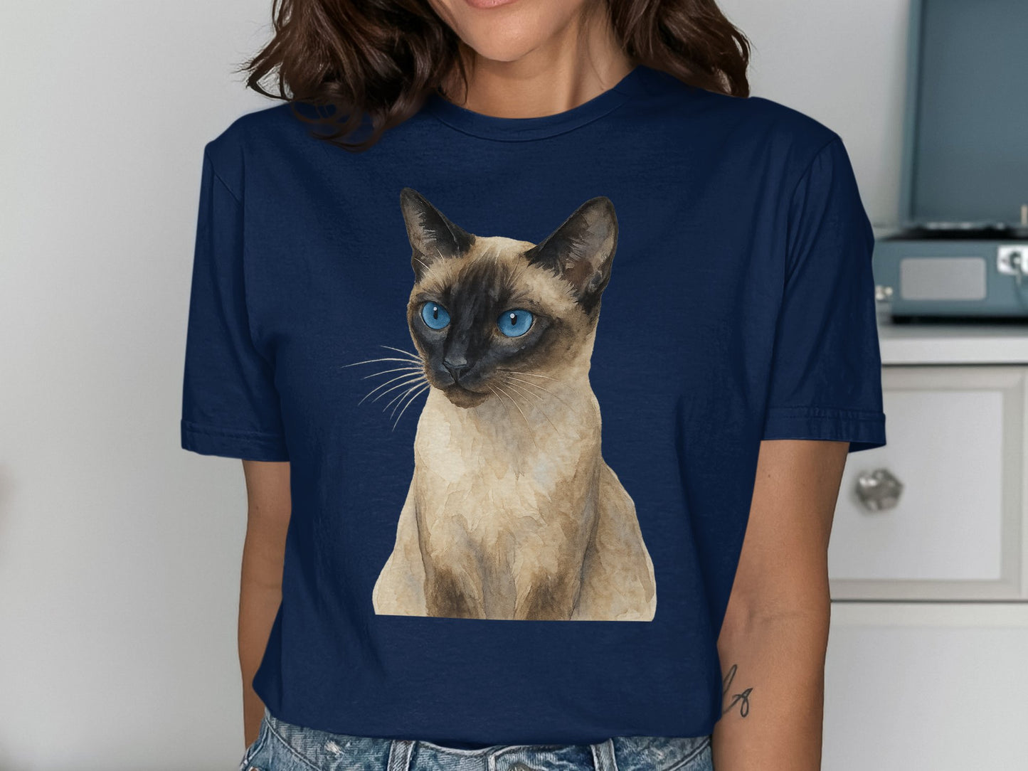 Siamese Cat Illustration Graphic T-Shirt product type