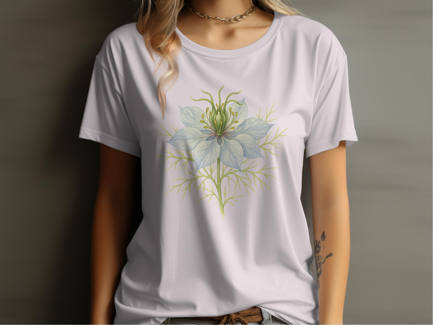 Elegant Floral Graphic Print T-shirt product type