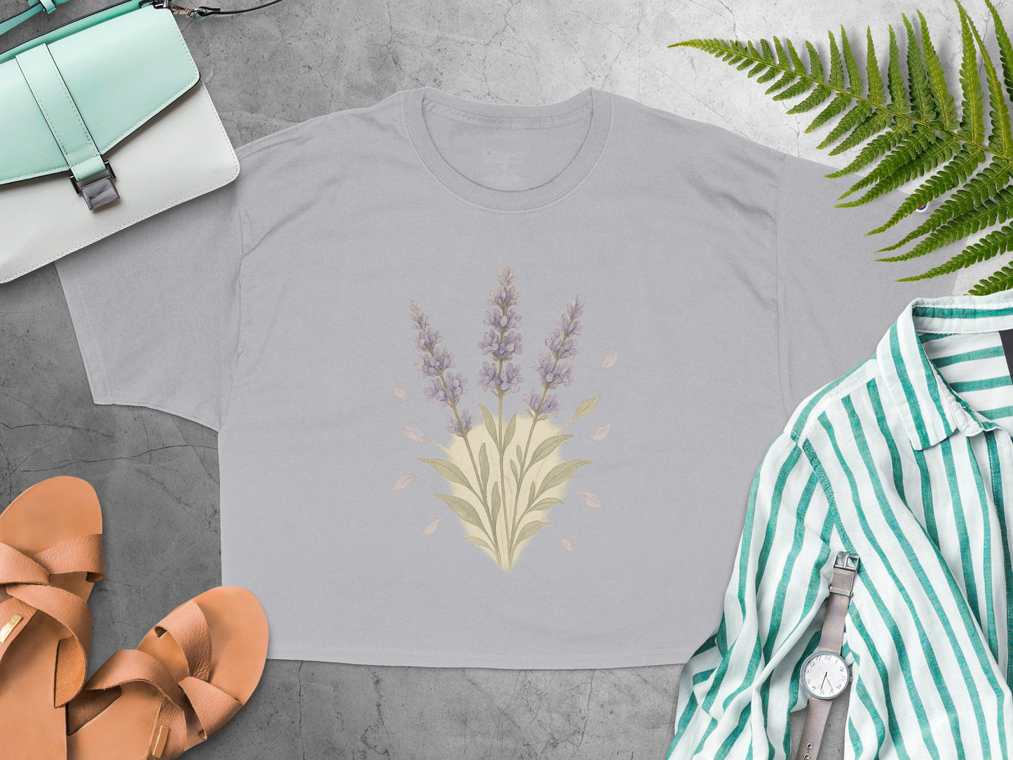 Lavender Bloom Graphic Casual Fashion product type