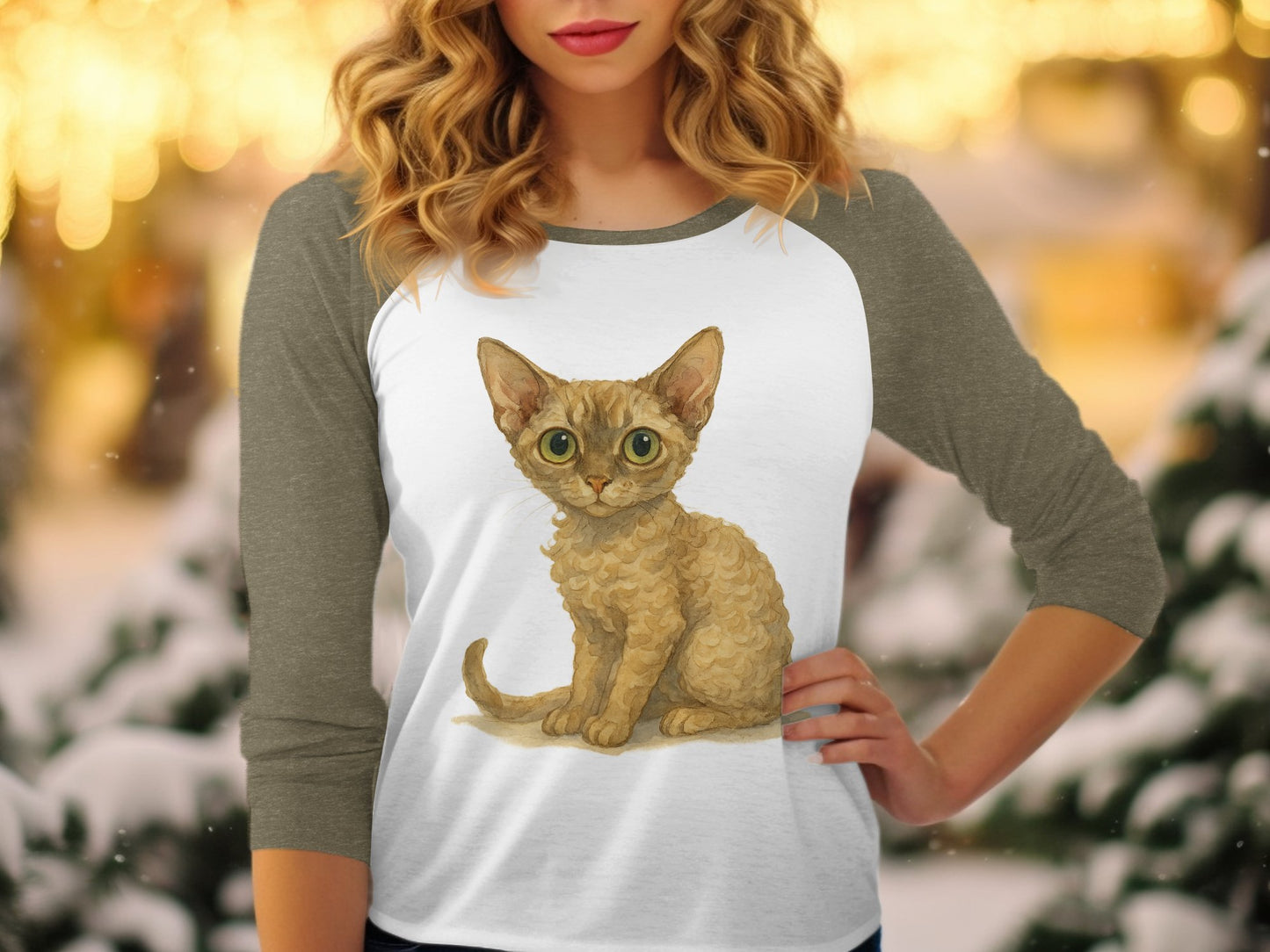 Cute Illustrated Kitten Long-Sleeve Top product type