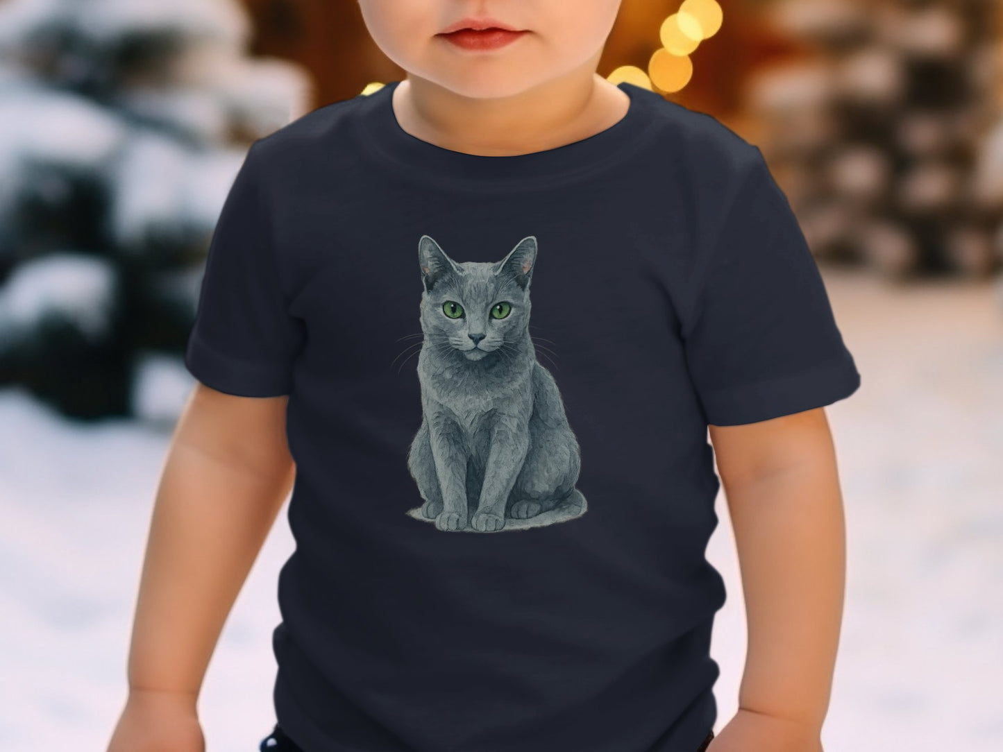 Cute Cat Design Short Sleeve Toddler T Shirt product