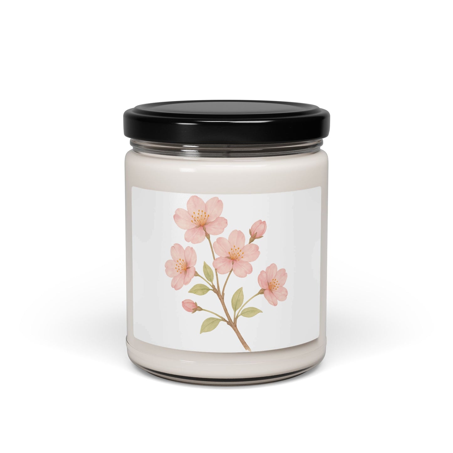 Floral Scented Jar Candle with Cherry Blossom Design product