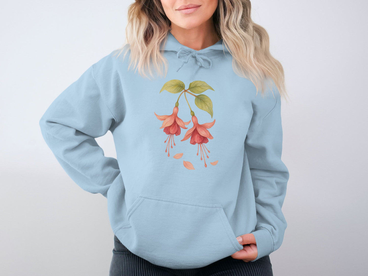 Floral Pink Fuchsia Graphic Hoodie Sweatshirt product