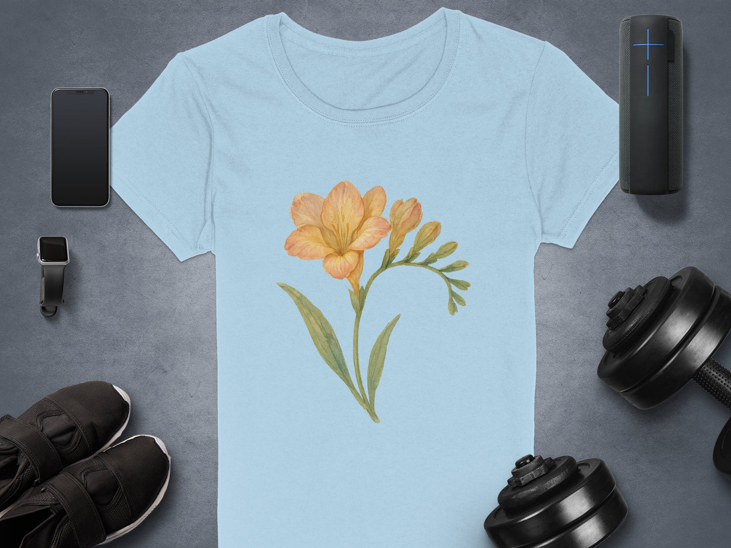 Floral Blossom Art T-Shirt Casual Fashion product