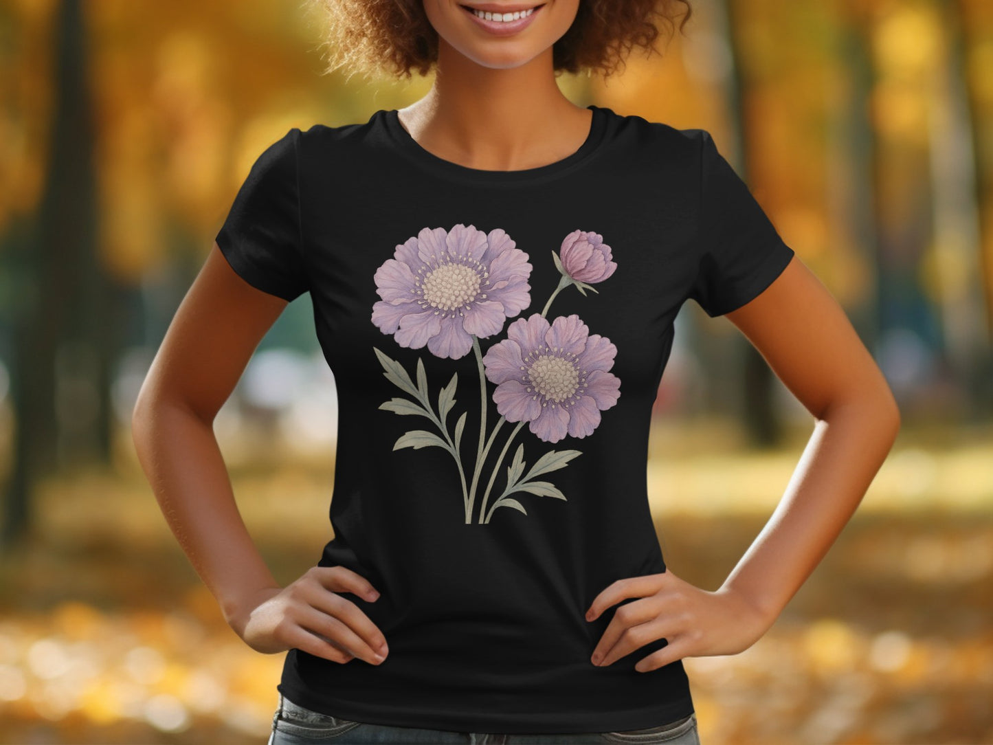 Beautiful Floral Design Women's Tee product