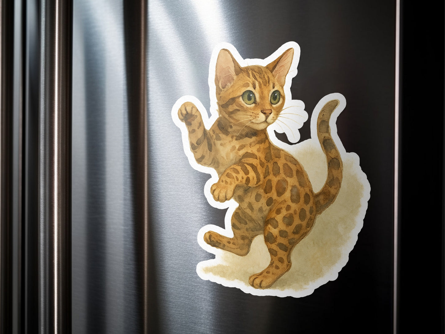 Cute Playful Kitten Design Refrigerator Magnet product