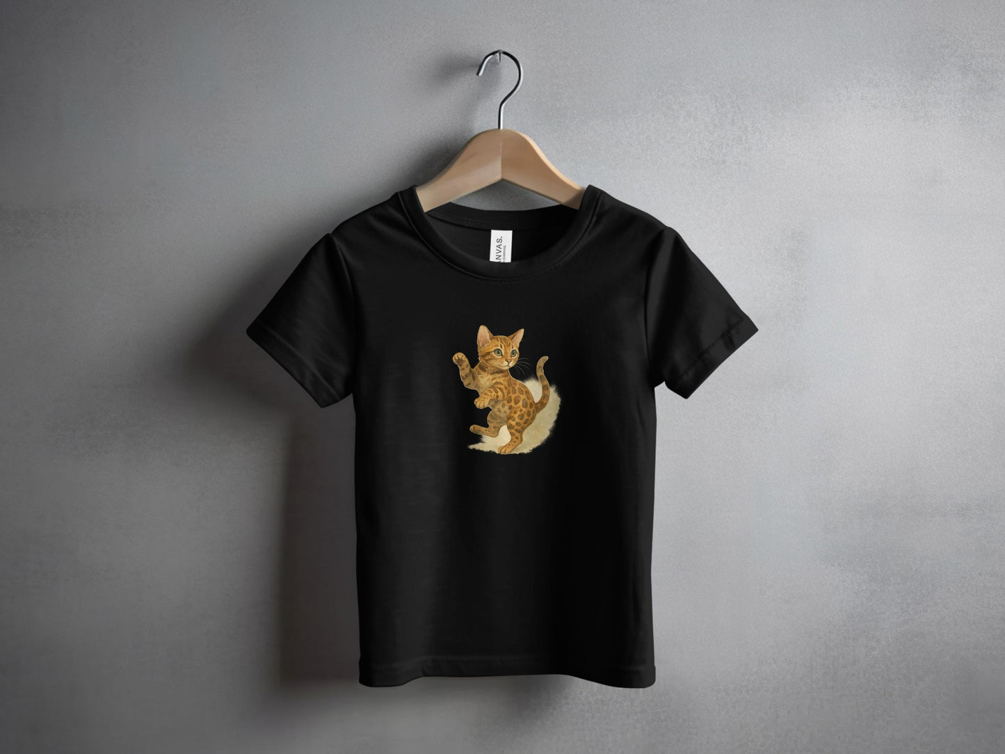 Adorable Dancing Cat Graphic Kids T-Shirt Product Type