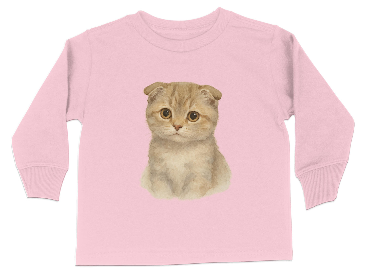 Adorable Kitten Design Long Sleeve Shirt product type