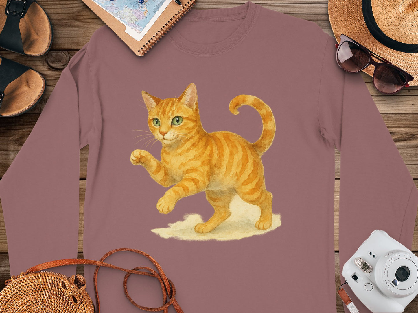 Adorable Orange Cat Shirt Perfect for Animal Lovers product